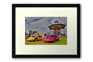 Classic car framed wall prints